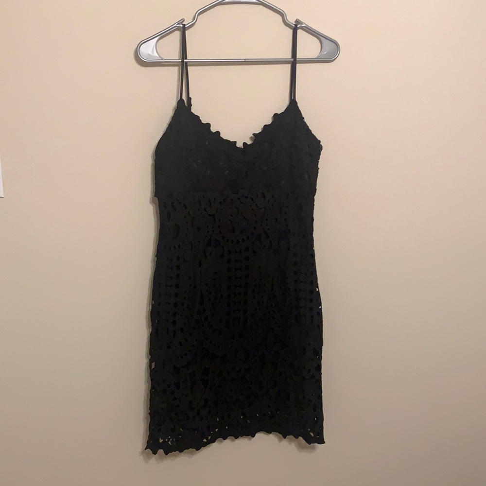 Lace black dress